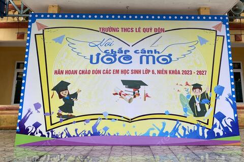 THCS Lê Quý Đôn - Nơi chắp cánh ước mơ - Hân hoan chào đón các em học sinh khối 6 niên khóa 2023-2027!