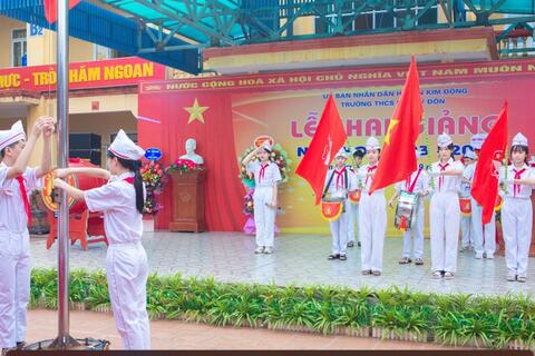 THCS LÊ QUÝ ĐÔN LONG TRỌNG TỔ CHỨC LỄ KHAI GIẢNG NĂM HỌC 2023 - 2024