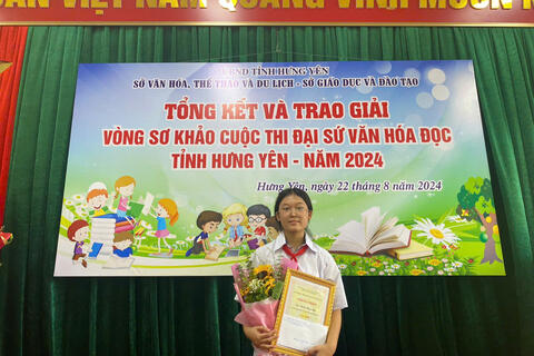 TRƯỜNG THCS LÊ QUÝ ĐÔN ĐẠT GIẢI NHẤT VÒNG SƠ KHẢO CẤP TỈNH CUỘC THI ĐẠI SỨ VĂN HÓA ĐỌC NĂM 2024