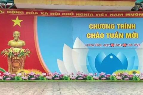 CHƯƠNG TRÌNH CHÀO TUẦN MỚI THÁNG 4 CỦA TRƯỜNG THCS LÊ QUÝ ĐÔN NĂM 2023
