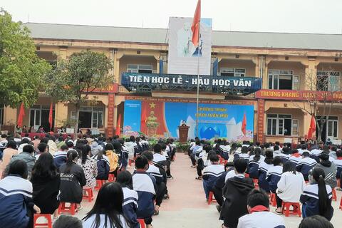 CHƯƠNG TRÌNH “CHÀO TUẦN MỚI” CỦA THÁNG 1- TRƯỜNG THCS LÊ QUÝ ĐÔN NĂM 2023