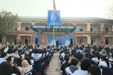 CHƯƠNG TRÌNH CHÀO XUÂN 2023 CỦA TRƯỜNG THCS LÊ QUÝ ĐÔN.