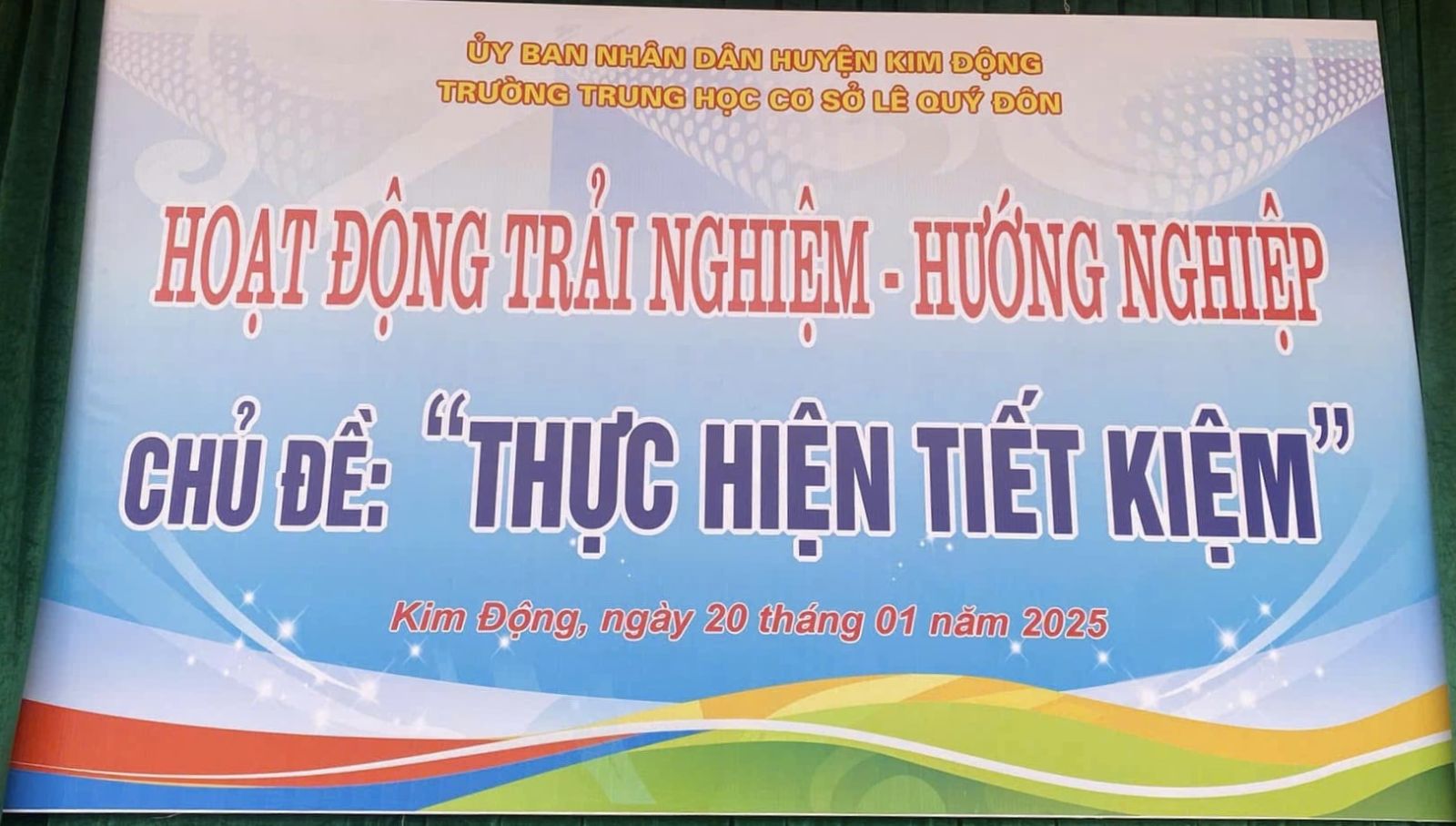 HOẠT ĐỘNG TRẢI NGHIỆM HƯỚNG NGHIỆP "THỰC HÀNH TIẾT KIỆM" TẠI TRƯỜNG THCS LÊ QUÝ ĐÔN