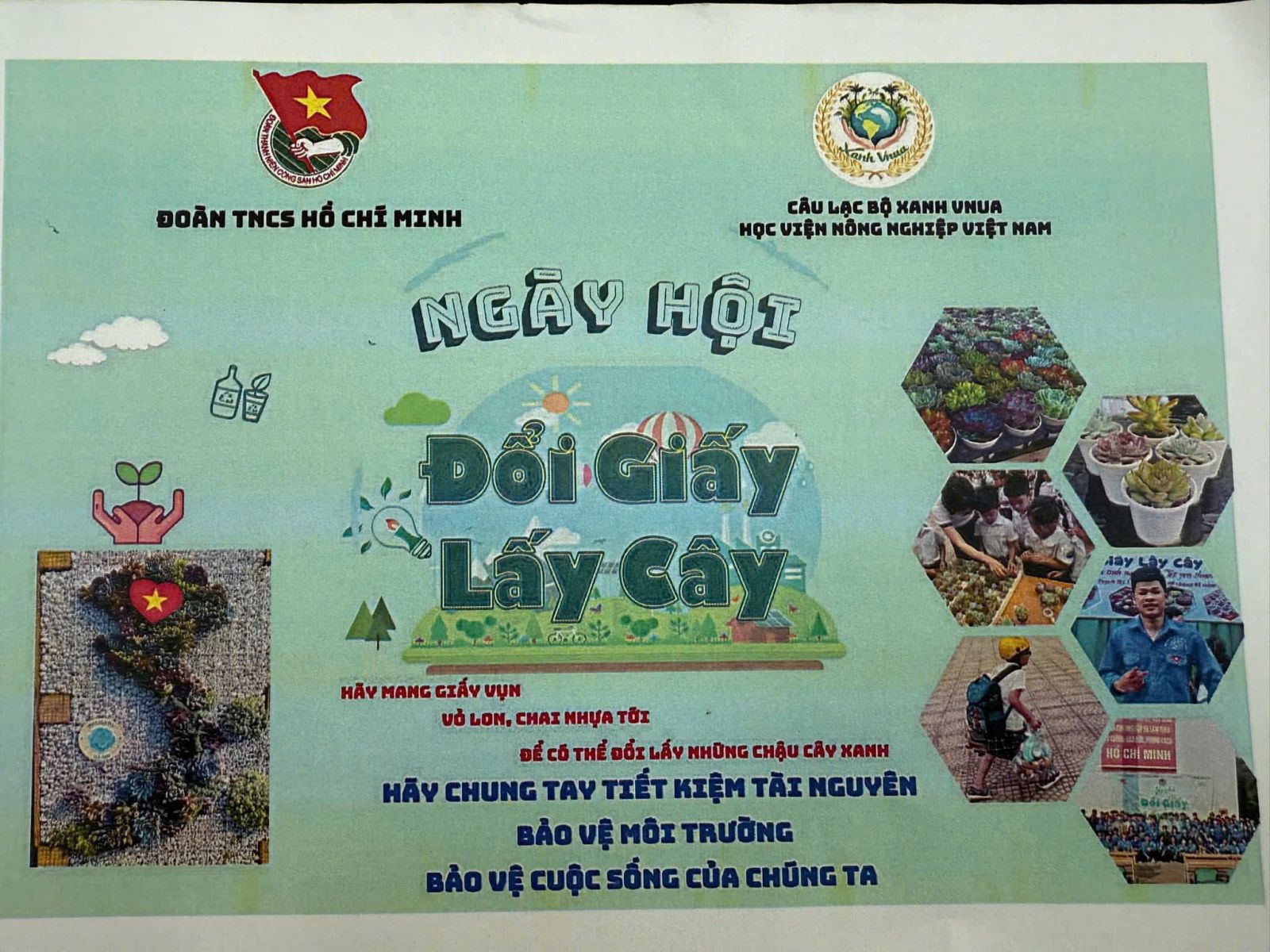 Ngày hội ĐỔI GIẤY LẤY CÂY tại Liên đội trường THCS Lê Quý Đôn