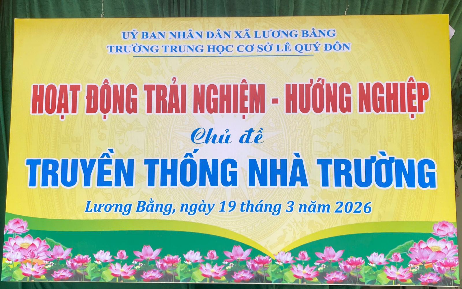 TRƯỜNG THCS LÊ QUÝ ĐÔN: GẮN KẾT GIÁO DỤC HƯỚNG NGHIỆP VỚI NIỀM TỰ HÀO TRUYỀN THỐNG NHÀ TRƯỜNG