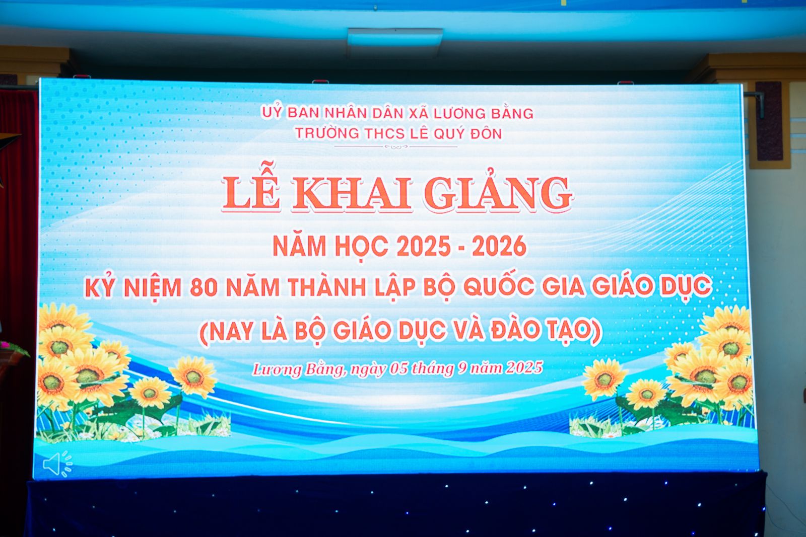 TRƯỜNG THCS LÊ QUÝ ĐÔN KHAI GIẢNG NĂM HỌC 2025 - 2026